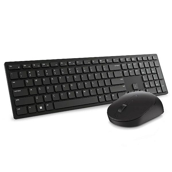 Kit Teclado e Mouse sem fio Dell Pro KM5221W Preto qualidade