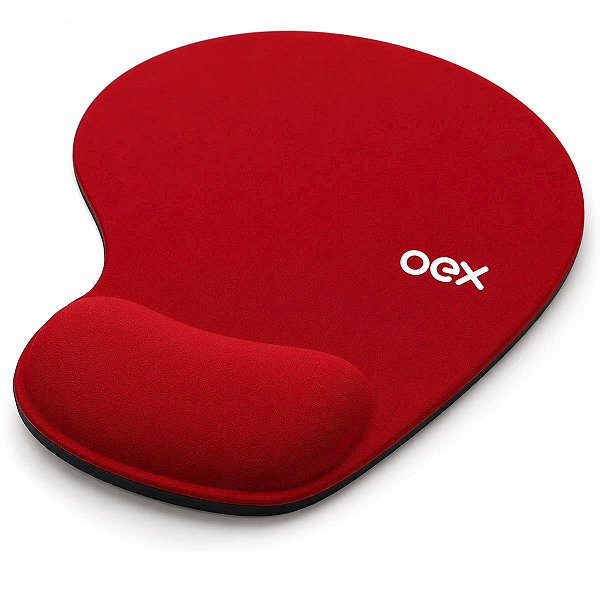 Apoio De Pulso Mousepad Soft Gel Mp201 Ergonômico Vermelho