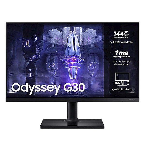 Monitor Gamer Samsung 24 Odyssey G30 Fhd 144hz Pivot Hdmi/Dp