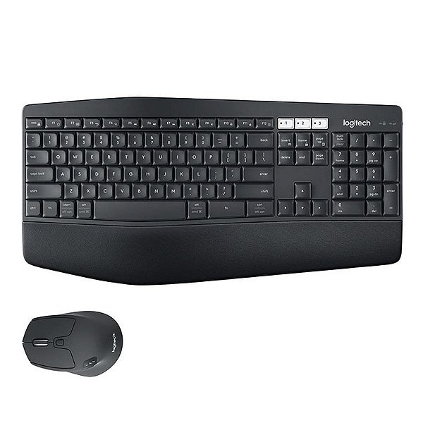 Combo Teclado e Mouse Sem Fio Logitech MK850 com Apoio