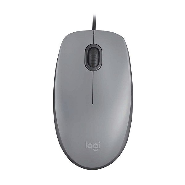 Mouse Optico M110 Silent Cinza Usb Plug and Play Logitech