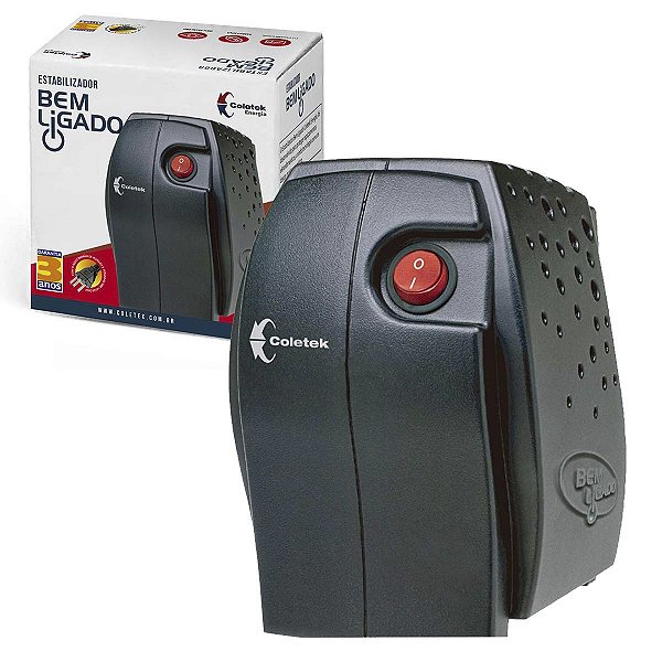 Estabilizador Es-300Va-M Bem Ligado 300Va Mono 115V Coletek