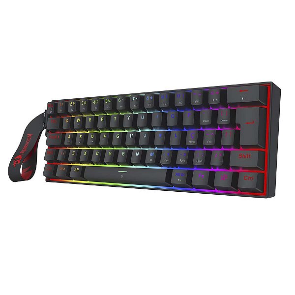 Teclado Mecanico Redragon Fizz+ 60% Switch Magnetic AmberMag