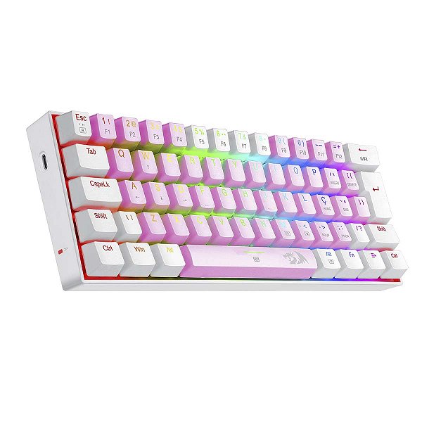 Teclado Mecanico Redragon 60% Dragonborn Rs/Br Rgb Switch Az