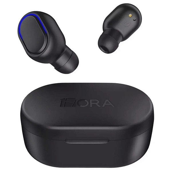 Fone De Ouvido Bluetooth Com Display 1Hora AUT114 Preto