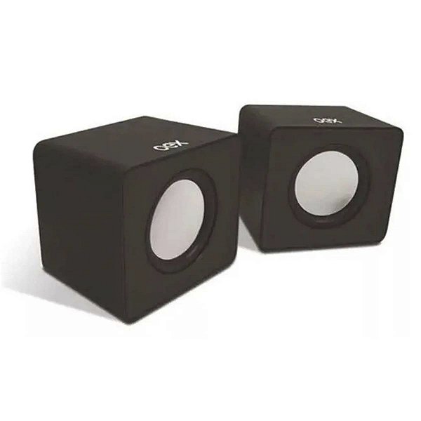 Caixa De Som Preta Speaker Sk102 3w Rms P2 Plug & Play Oex