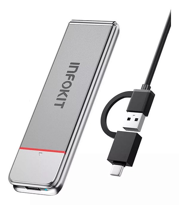 Case Alumínio Para Ssd M.2 Nvme Conector Usb E Usb-C Android