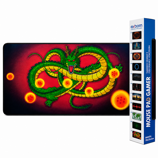 Mouse Pad Gamer Speed Extra XL 70x35cm Dragon Ball Shenlong