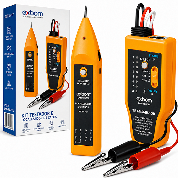 Testador Zumbidor Localizador De Cabos Rede Rj11 Rj45 Tc300
