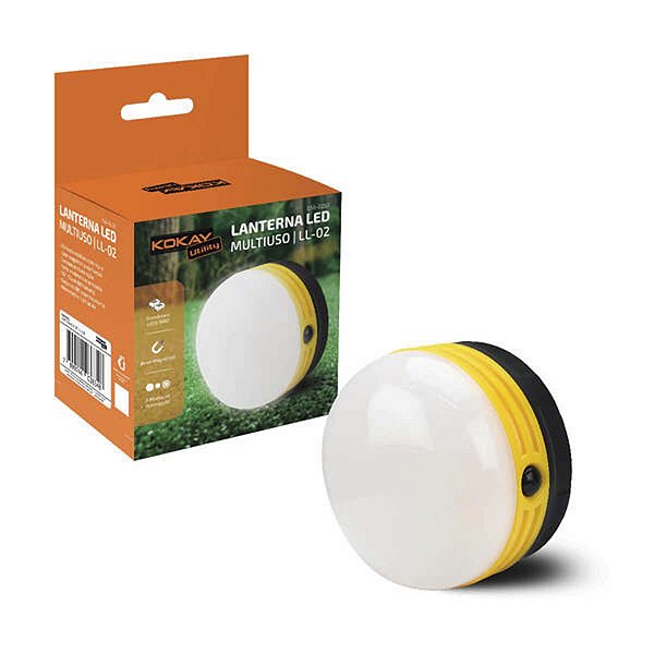 Lanterna Led Multiuso Camping com Alça e Base Magnetica