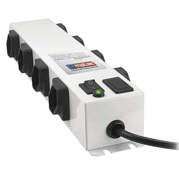 Filtro De Linha Profissional Metalico 8 Tomadas 1M Emplac