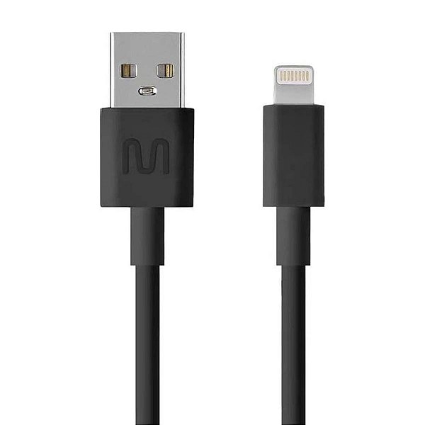 Cabo Lightning P/ Smartphone E Tablet Multilaser Wi446 Preto
