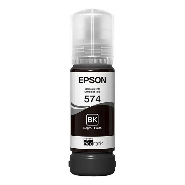 Garrafa De Tinta Original Epson Ecotank T574 Preta 70Ml