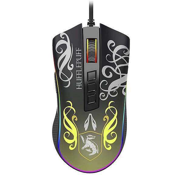 Mouse Gamer Redragon Harry Potter Lufa-Lufa 12400 Dpi Rgb
