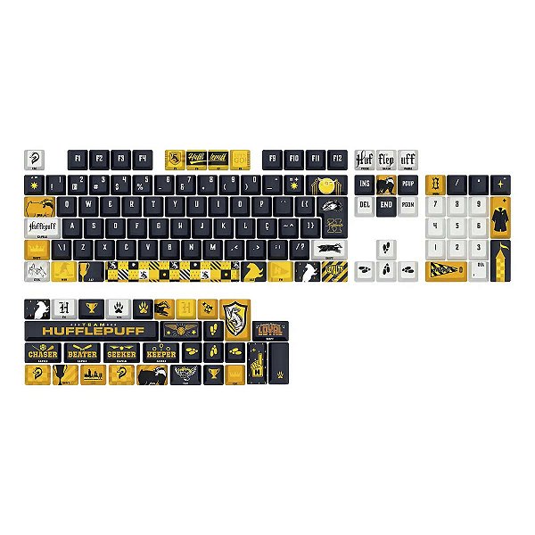 Kit Teclas Keycaps Redragon Harry Potter Hufflepuff HP-943