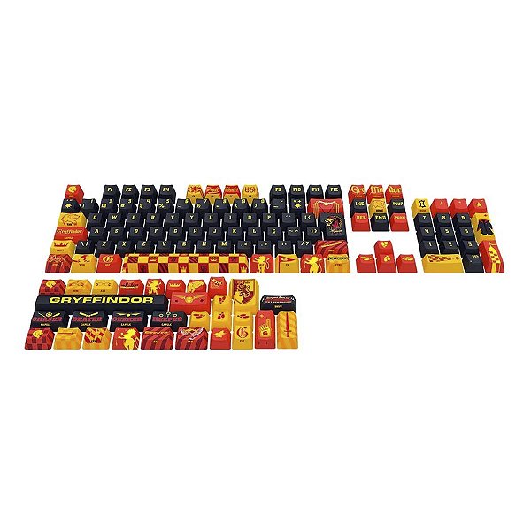 Kit Teclas Keycap Gamer Redragon Harry Potter Grifinória