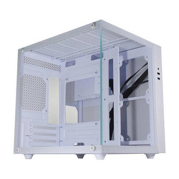 Gabinete Gamer KMex Aqua CG-W2SB Mini Tower Micro Atx Branco