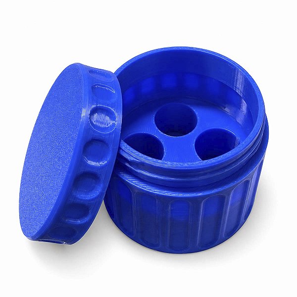 Porta Ampola 3ml Estojo Protetor 3d 4 Ampolas Azul