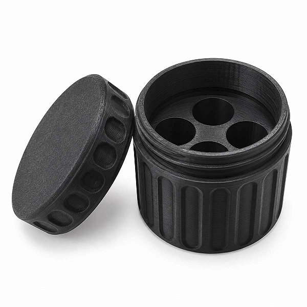 Porta Ampola 3ml Estojo Protetor 3d 4 Ampolas Preto