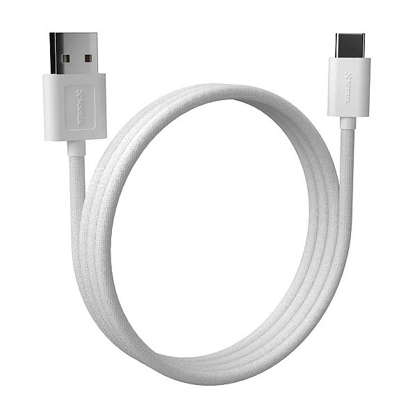 Cabo USB-A Para USB-C Fortrek U111 1 Metro Branco