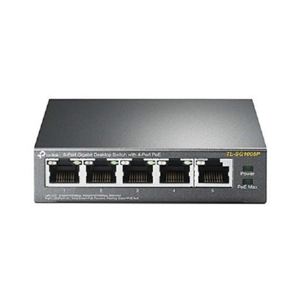 Switch TP-Link TL-SG1005P 5 Portas Gigabit 4 Portas POE+