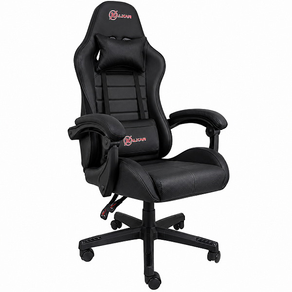 Cadeira Gamer Kalkan Aesir 2D Preta Até 120kg Reclinável