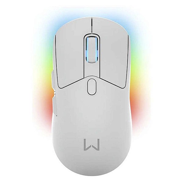 Mouse Gamer Sem Fio Com Base Warrior 6 Botões MO422 Branco