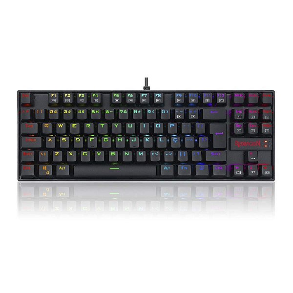 Teclado Magnético Gamer Redragon Kumara PRO RGB Switch Brown