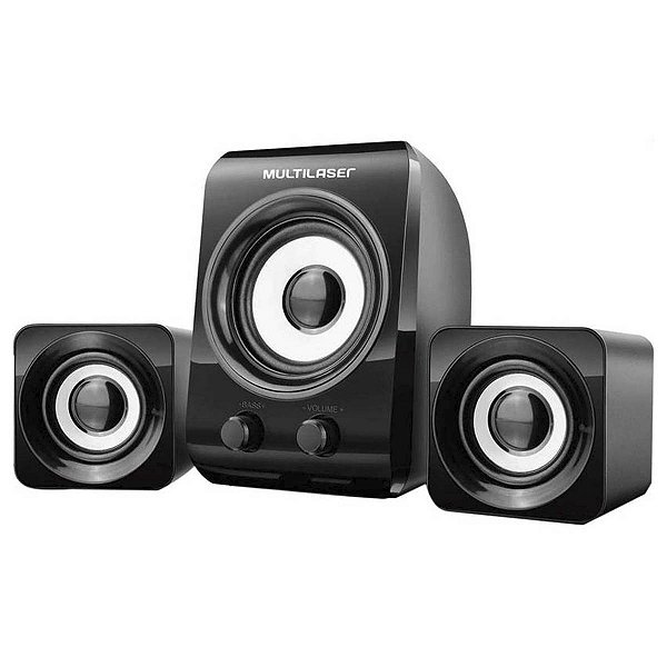 Caixa de Som USB Subwoofer para PC e Notebook 10W RMS Multi