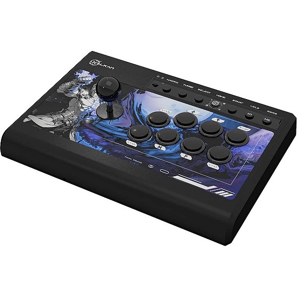 Controle Arcade Kalkan Punish Preto USB 8 Direções 14 Botões