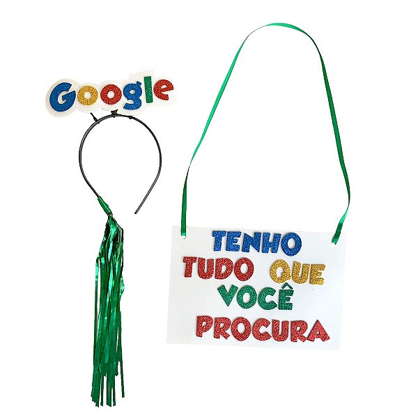 KIT TIARA E PLAQUINHA GOOGLE REF. 529