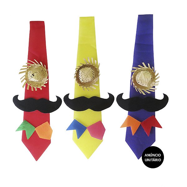 GRAVATA JUNINA COM BIGODE REF. 113C