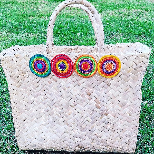 Bolsa Palha com Mandalas