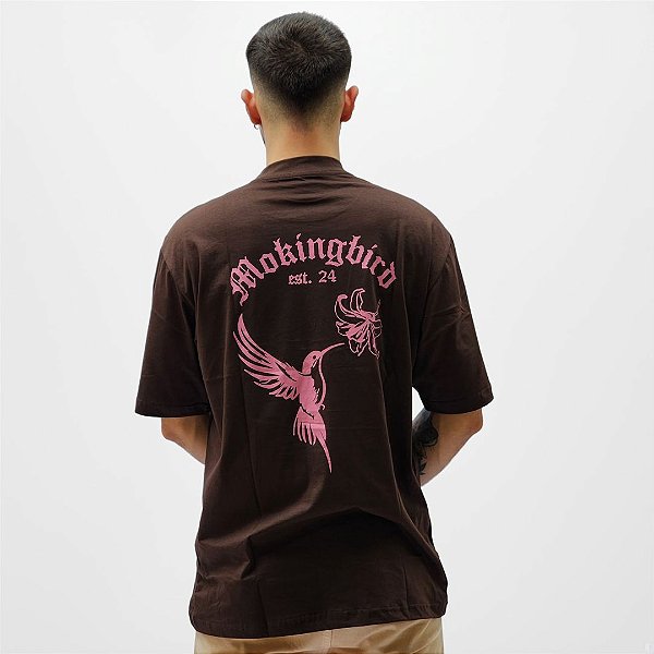 Camiseta Oversized Mockingbird Marrom