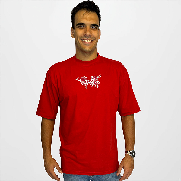 Camiseta Oversized Comics Vermelha