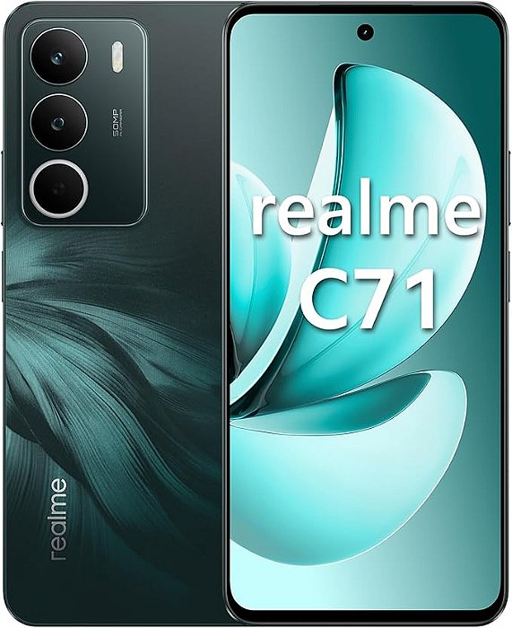 Celular Realme C71 4G Smartphone 4GB RAM 128GB ROM Dual SIM - Verde
