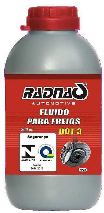 FLUIDO FREIO DOT 3 200ML - RADNAQ
