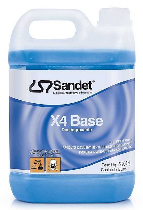 DESENGRAXANTE X4 BASE 5L - SANDET