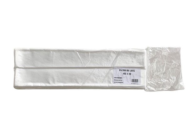 Filtro de Leite TNT 450 X 60 c/ 100UN Ordenhadeira e Pasteurizadora