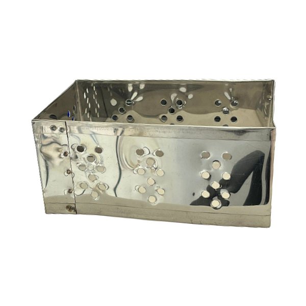 Forma de queijo em inox para prensa retangular 1/2 KG