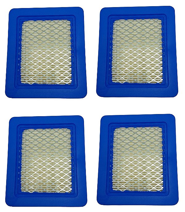KIT 04 Filtro De Ar p/Cortador Grama Motor Briggs & Stratton