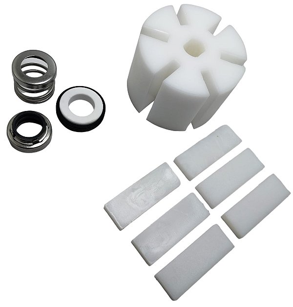 Kit Rotor Palhetas E Selo Bomba De Transferência De Leite M20