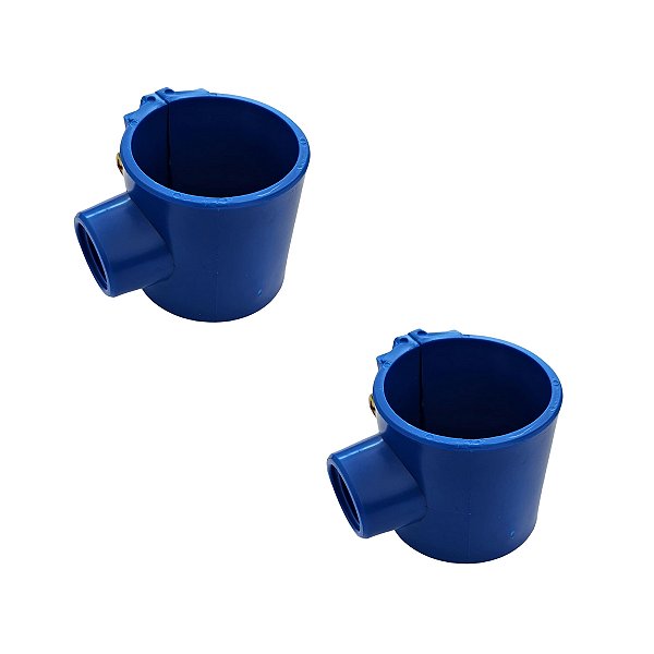 Kit 2 Abraçadeira para tubo PVC 50 X 1/2" com parafuso