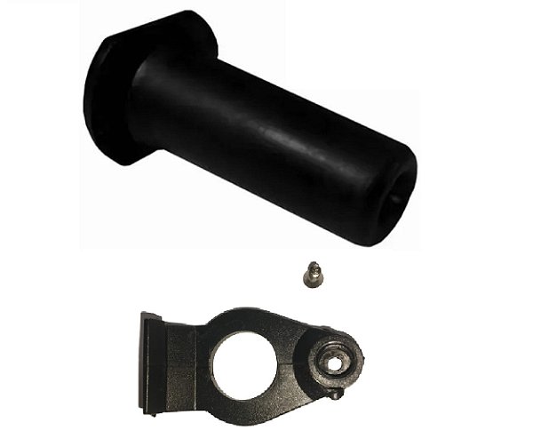 Kit Grampo fixador e bico alimentador Milk Bar preto