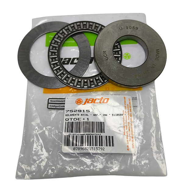 Rolamento Axial Jacto J6200 J7000 J6500 E 6800 Original 752915