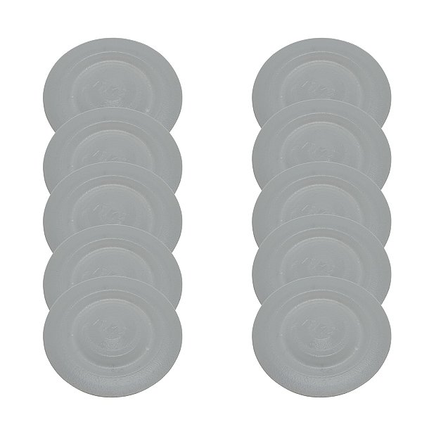 10 Membranas Grande Do Pulsador Transparente / Ordenhadeira