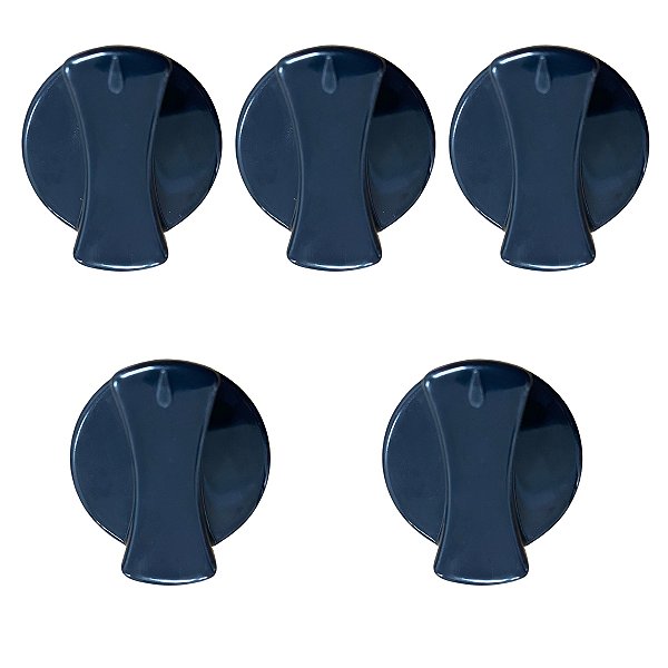 Kit Botão Manipulador Cooktop Fischer 5 Bocas Preto Original