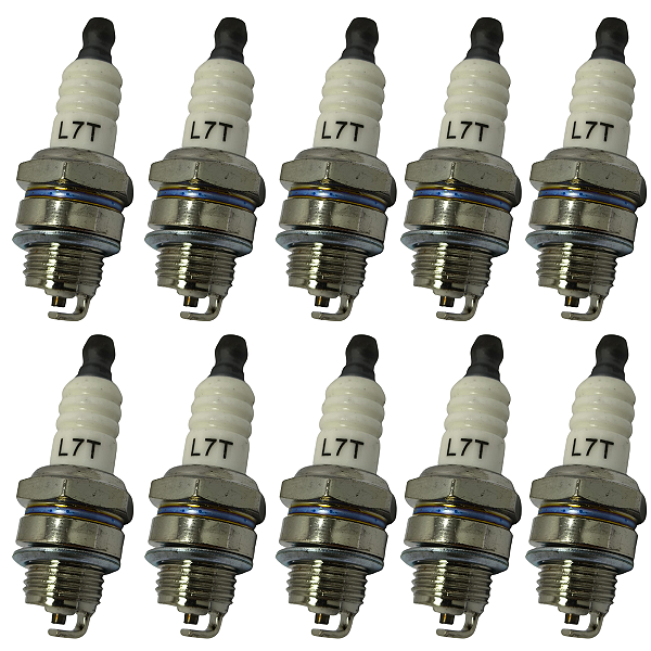 Kit 10 Velas de Ignição Curta Motosserras Roçadeiras Motor 2 Tempos