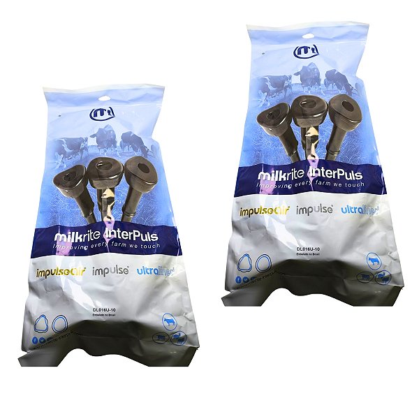 Teteiras Insuflador Milkrite/Ultraliner 01 anel Dl016U-10 2Jgs