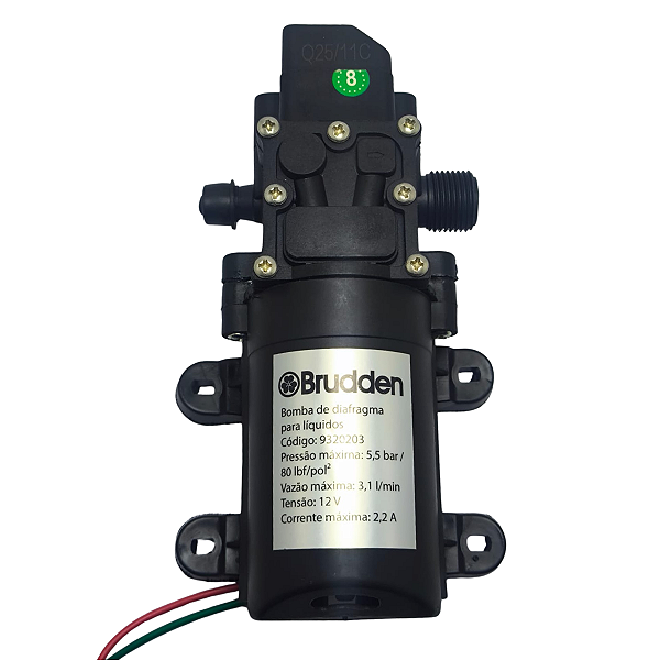 Bomba De Diafragma 3,1l Pulverizador Ssb20 Elétrico Brudden